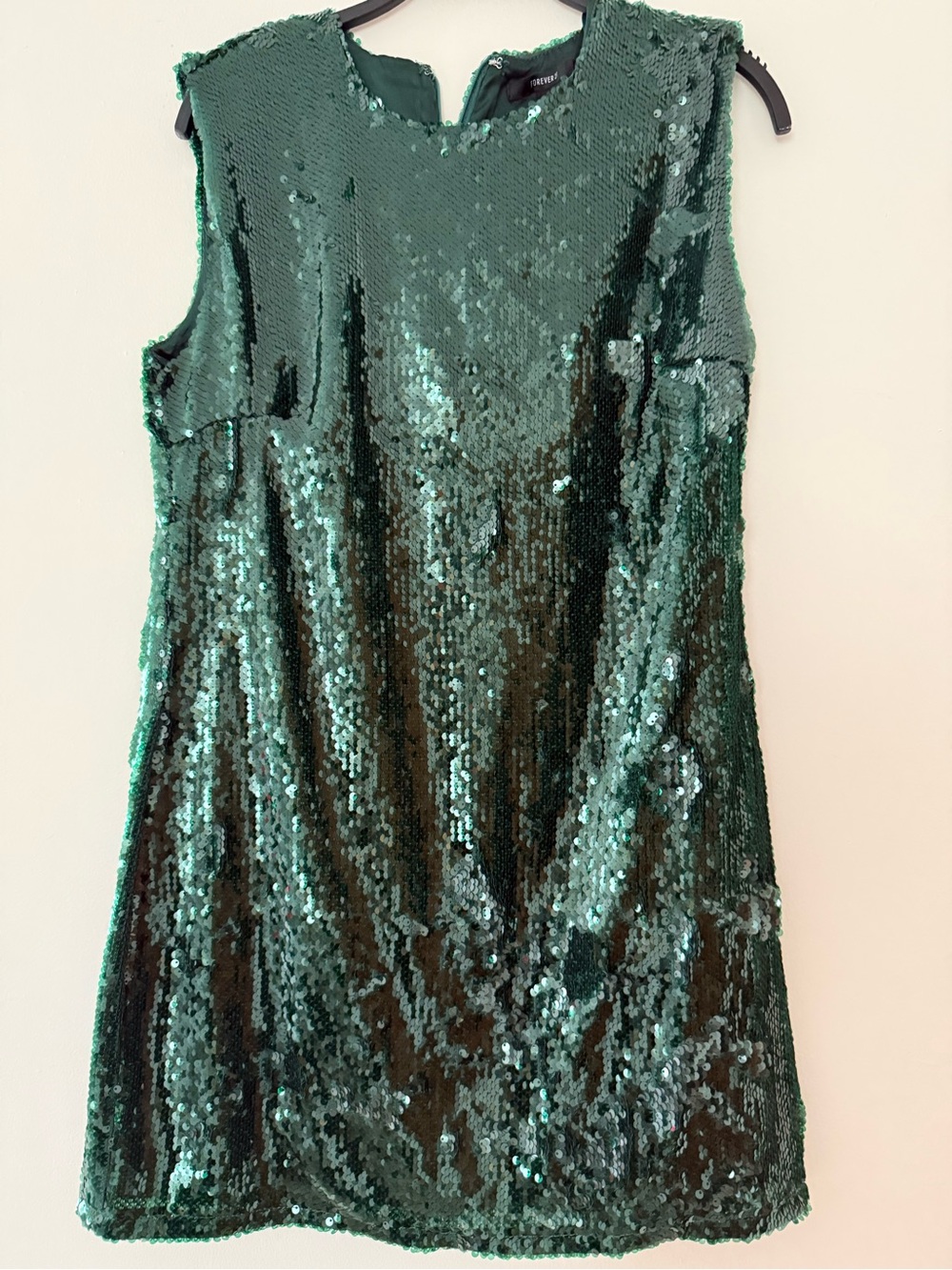 Forever 21 Emerald Green Sequin Shift Tunic
